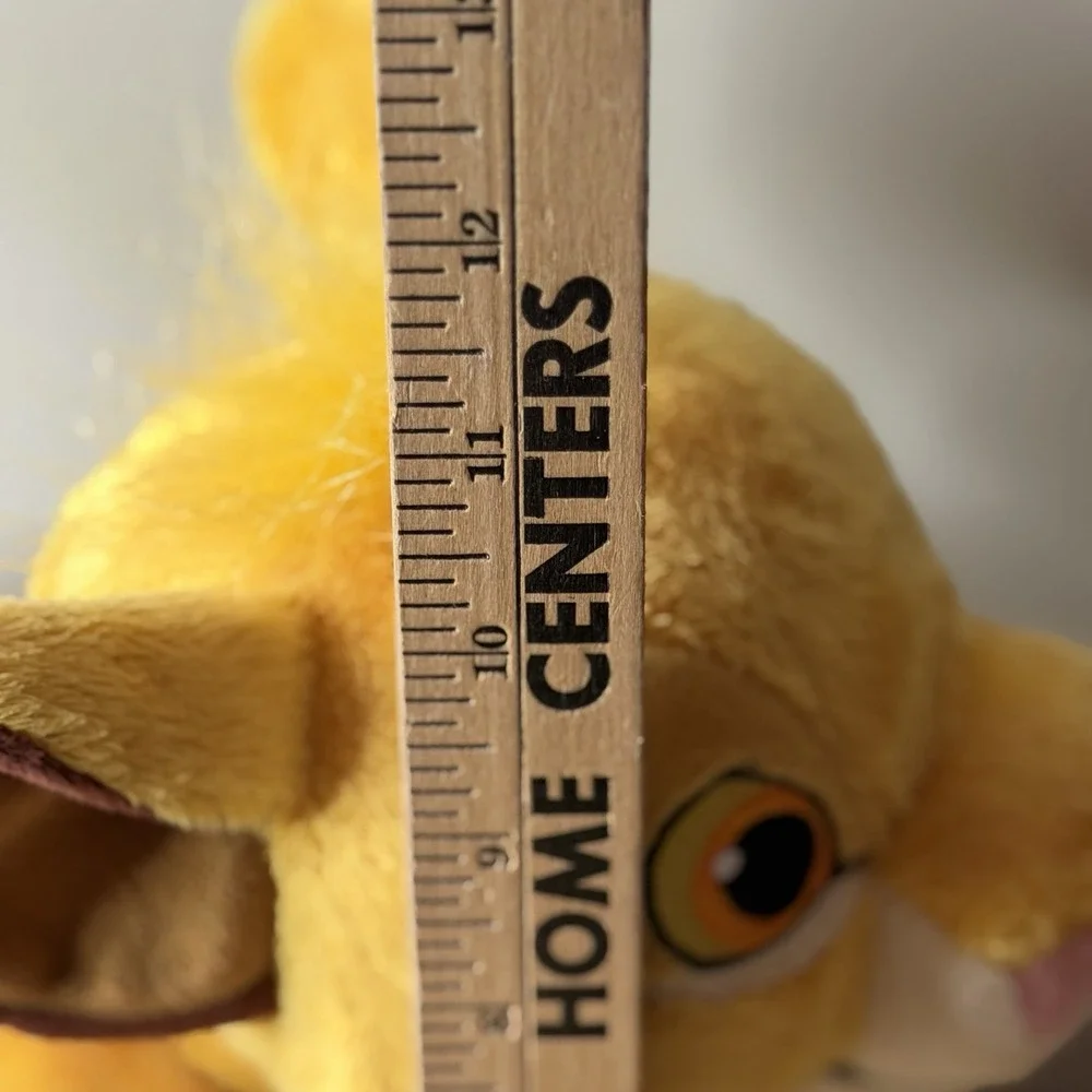Disney Store Simba Lion King Pouncing Plush Toy Doll Yellow‎ Safari Collectible